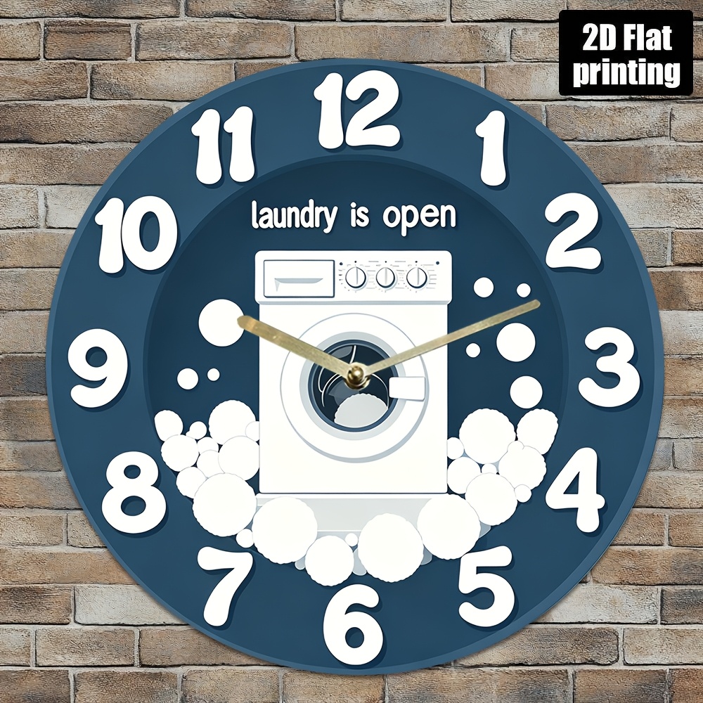 1pc Noiseless Hanging Clock, w – Home Design Bathroom recenzja i cena