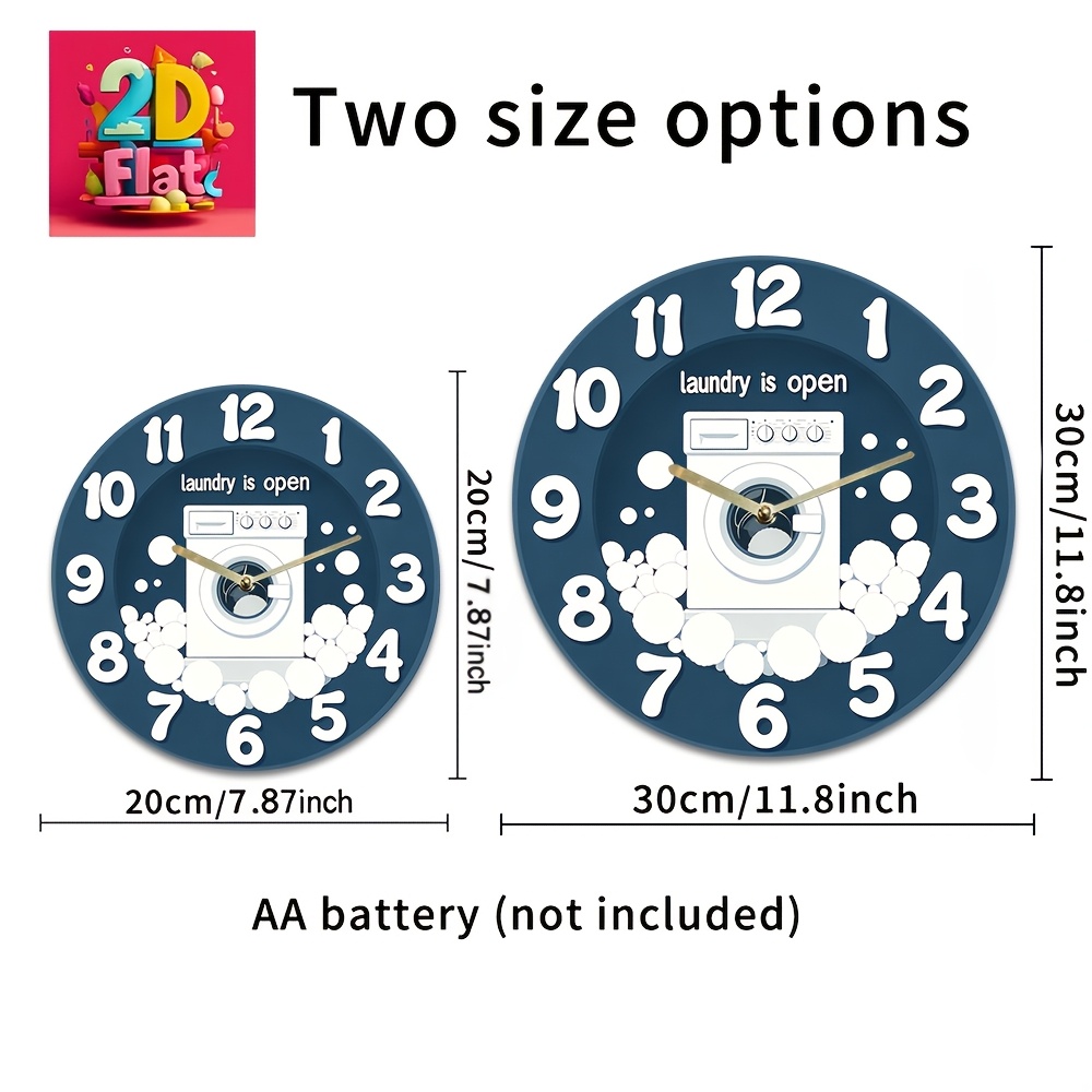 1pc Noiseless Hanging Clock, w – Home Design Bathroom recenzja i cena