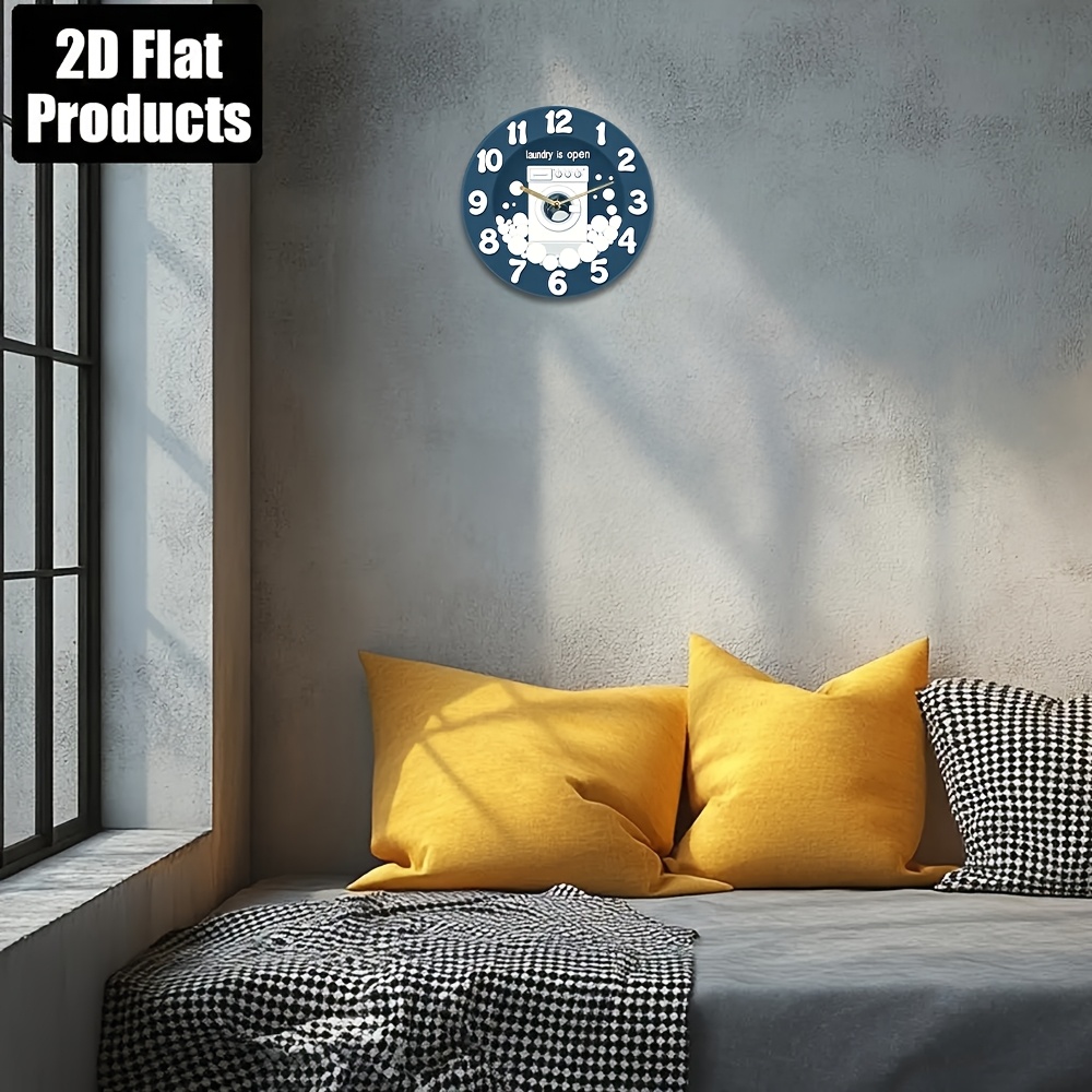 1pc Noiseless Hanging Clock, w – Home Design Bathroom recenzja i cena