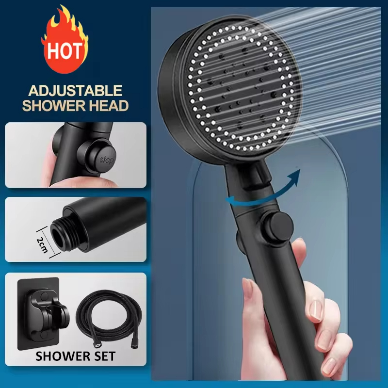 Pressure Boosting Shower Head  – Home Bathroom Shower recenzja i cena
