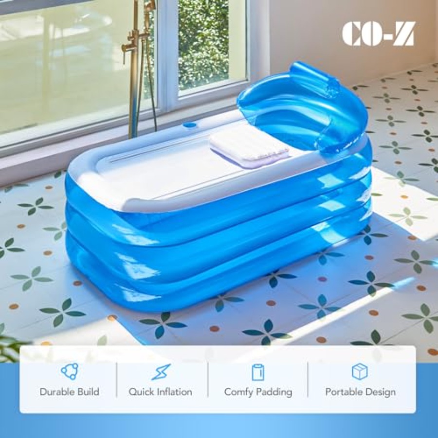 Inflatable Bathtub with Electr – Bathtub Pillow Inflatable recenzja i cena