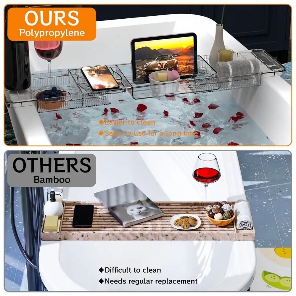 Transparent Bathtub Holder Tra – Bath Caddy Tray recenzja i cena