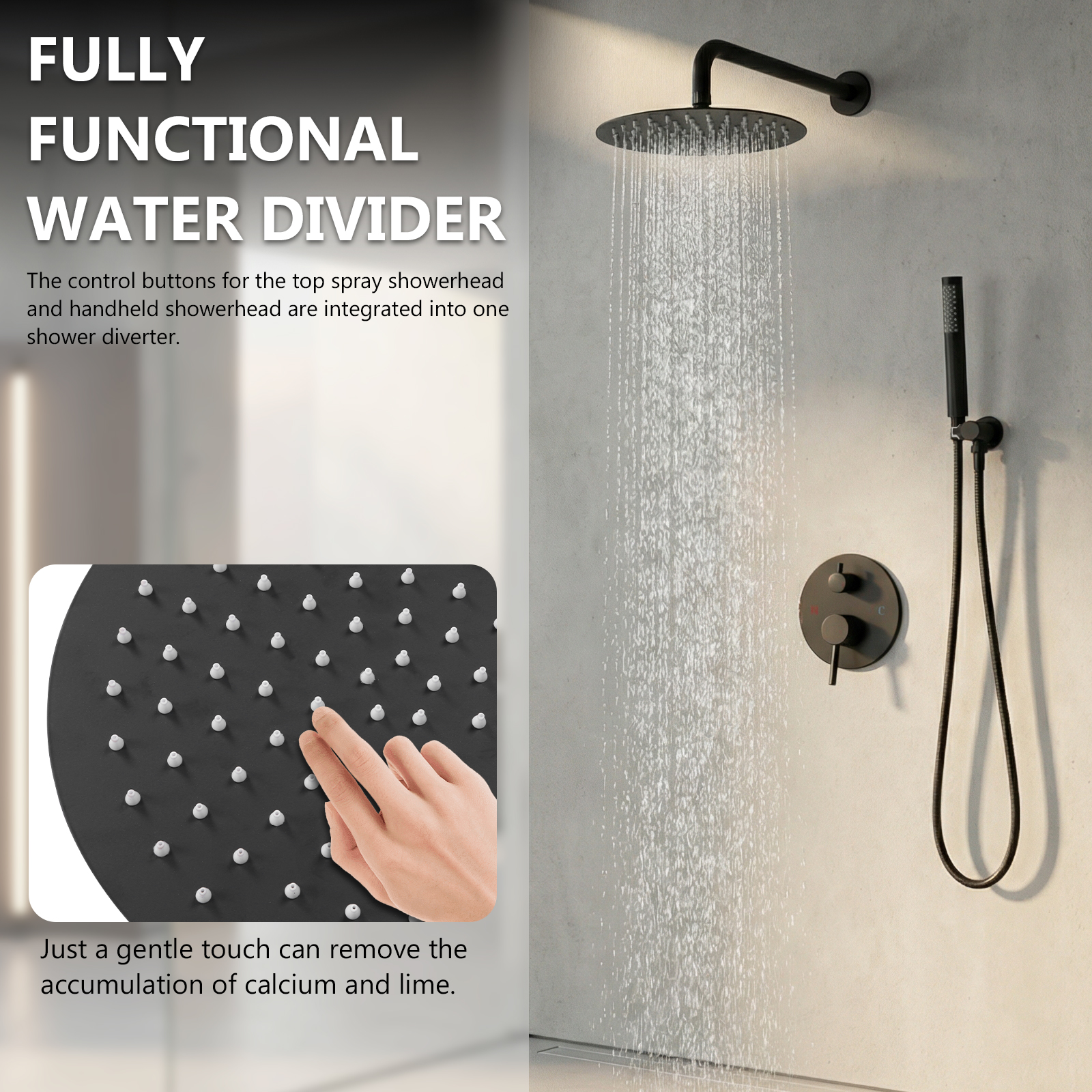 Ceiling Rainfall Shower Head S – Home Bathroom Shower recenzja i cena