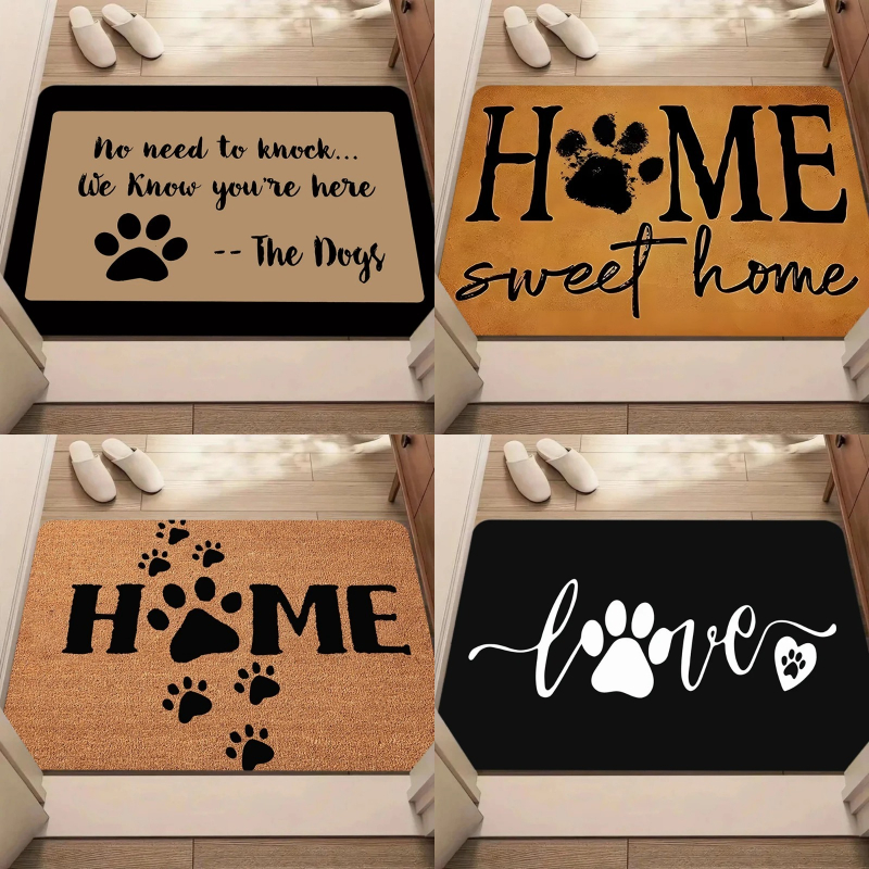 Pet Lover Paw Print Door Mat H – Home Bathroom Quotes recenzja i cena
