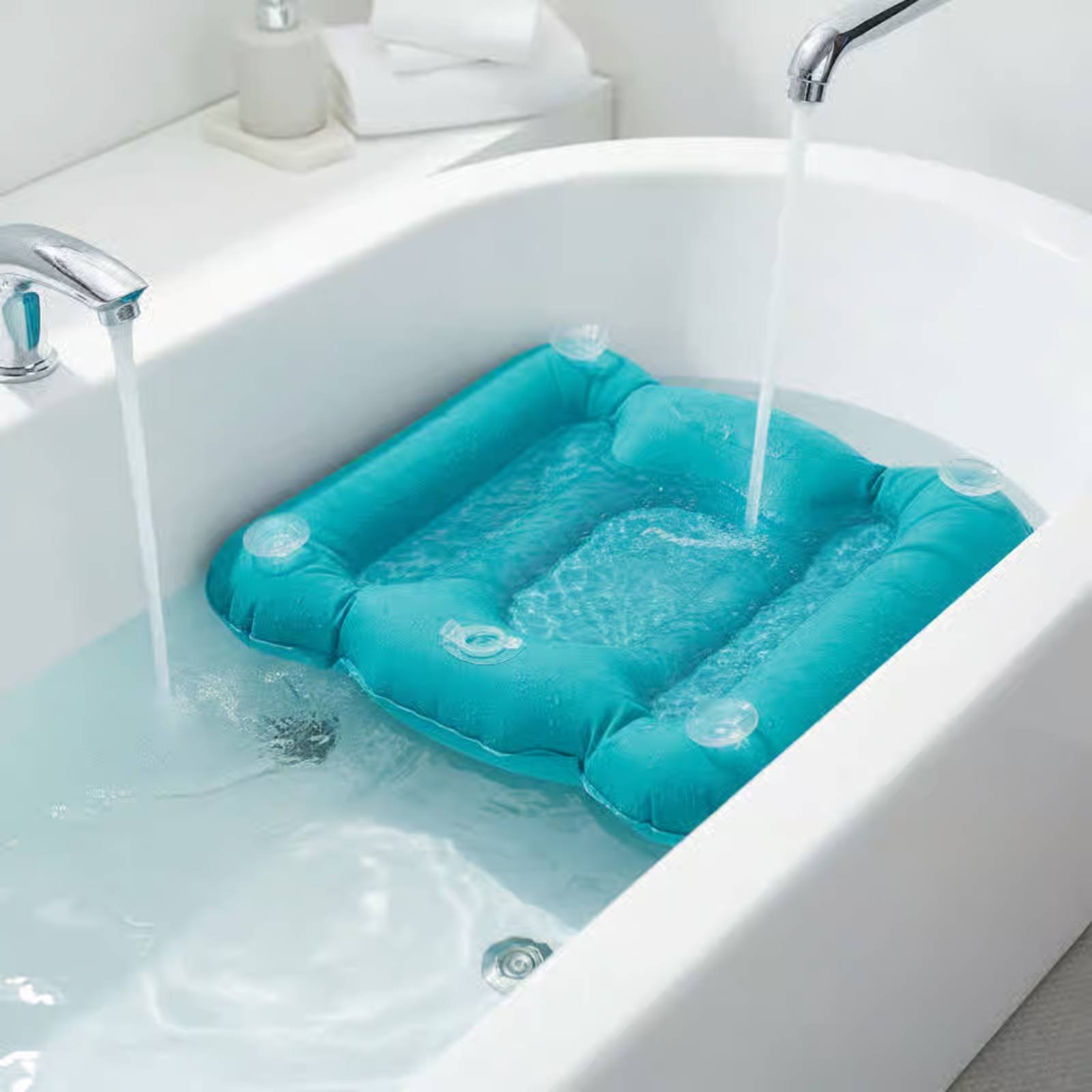 Bathtub Booster Pad Shimmery F – Bathtub Pillow Inflatable recenzja i cena