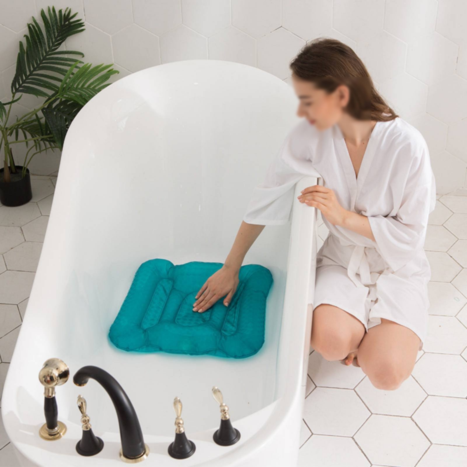 Bathtub Booster Pad Shimmery F – Bathtub Pillow Inflatable recenzja i cena