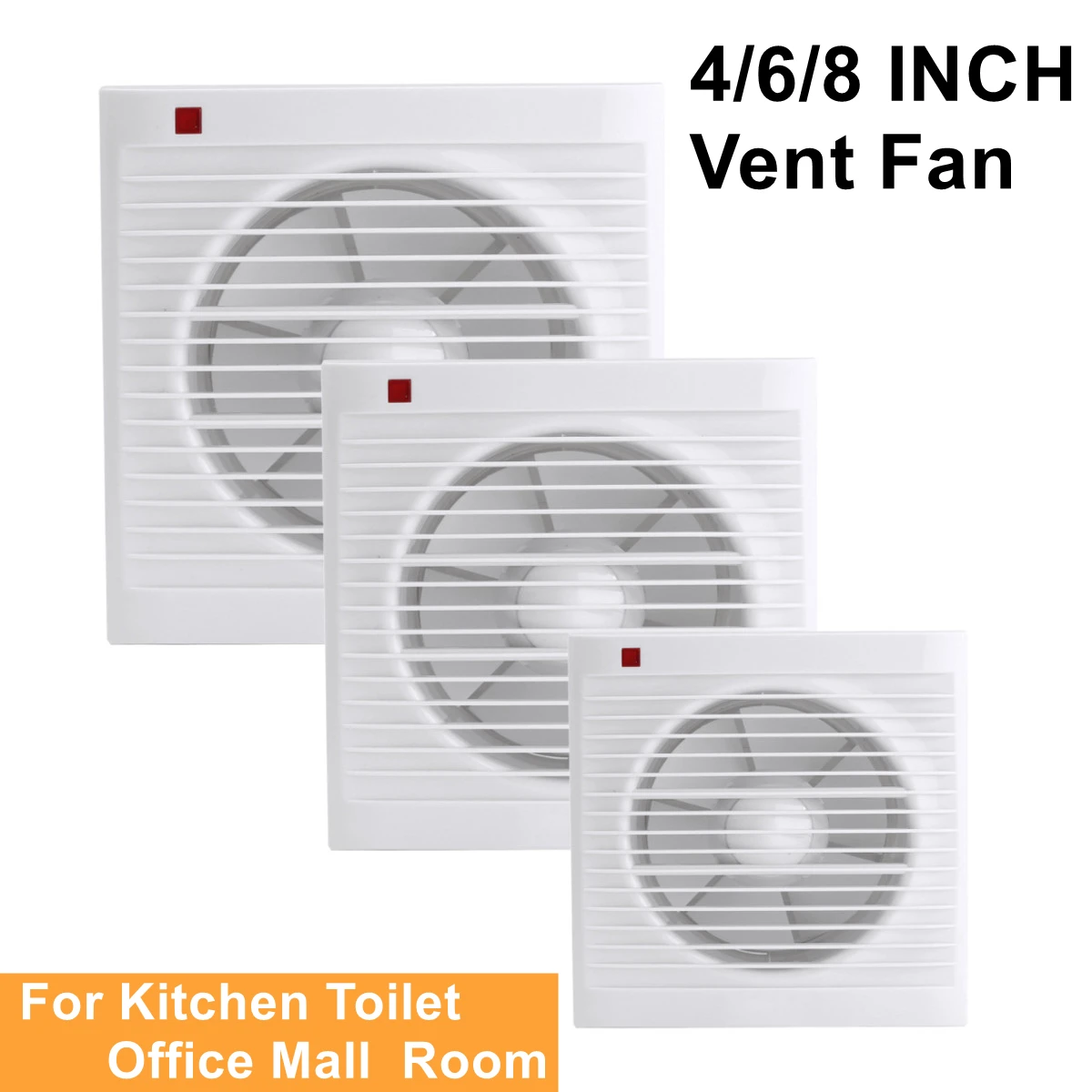 4 Inch 6 Inch 8 Inch 220V Mute – Home Bathroom Extractor Fan recenzja i cena
