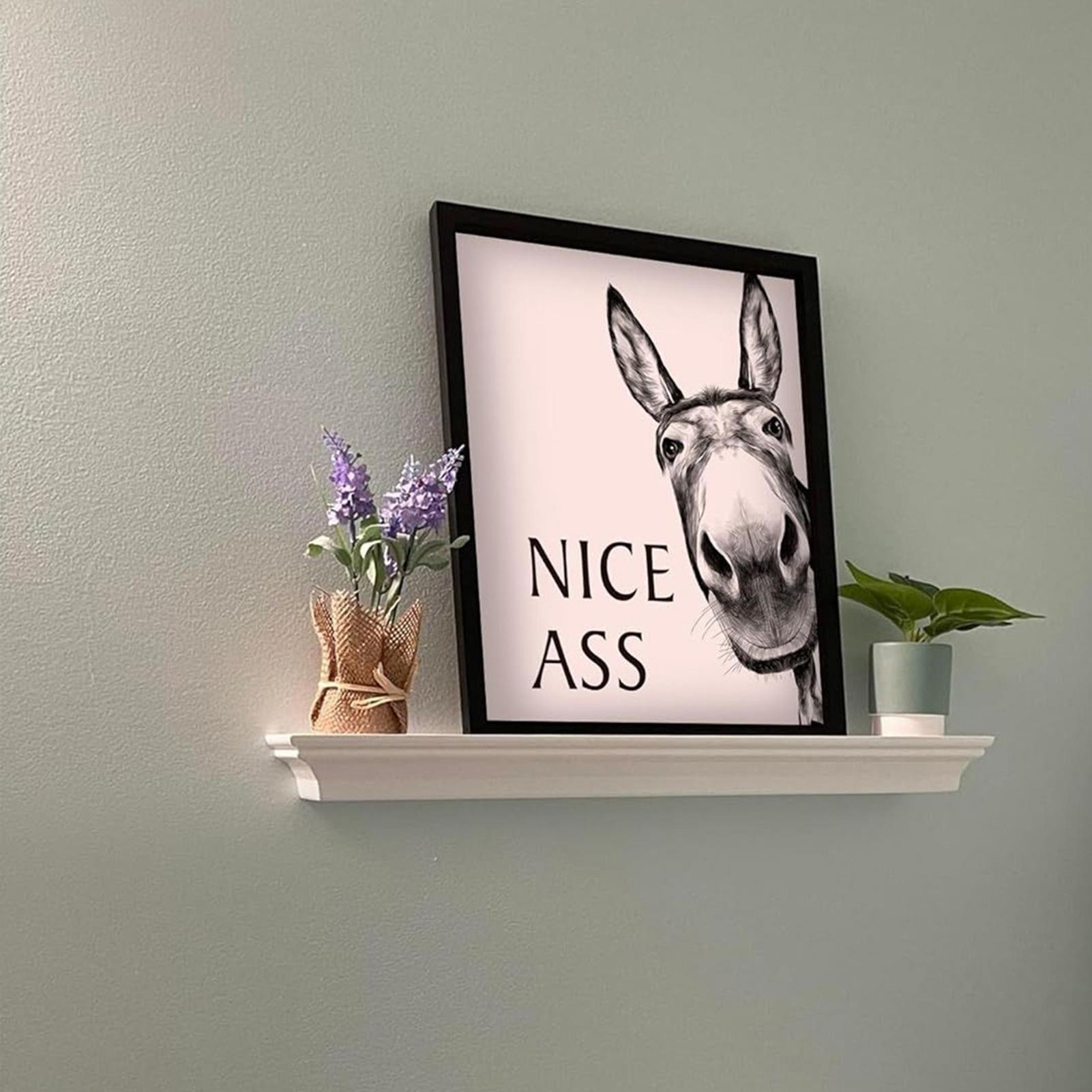 Abstract Funny Animals Donkeys – Home Bathroom Quotes recenzja i cena
