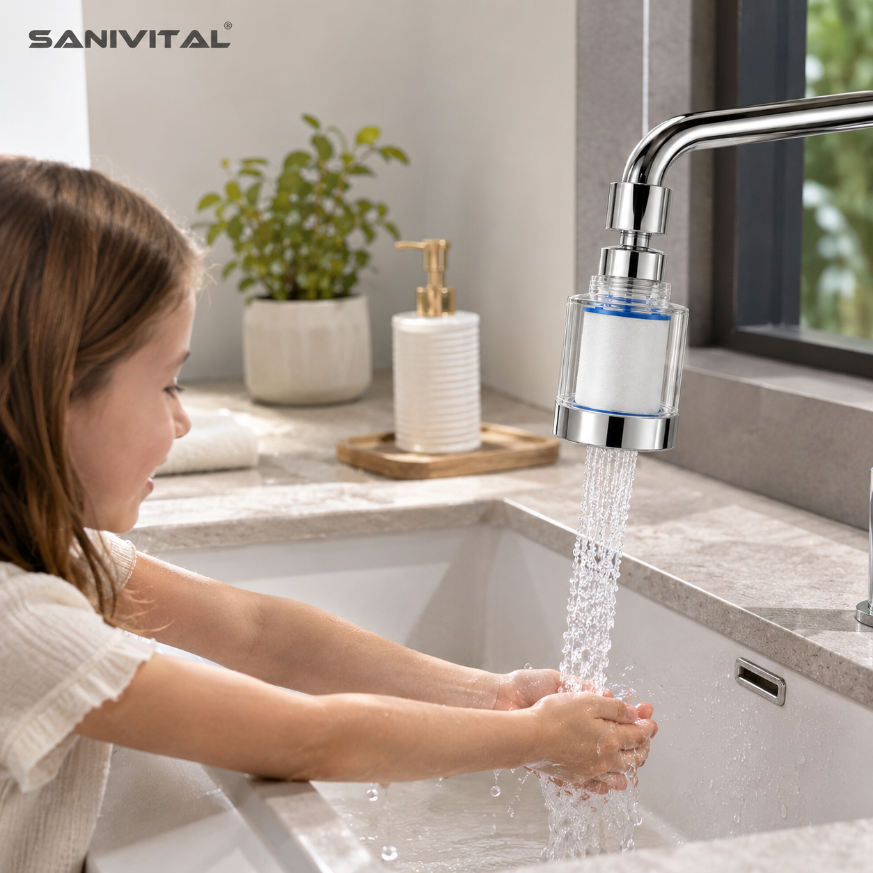 SANIVITAL Faucet Water Filter  – Home Bathroom Water Filter recenzja i cena