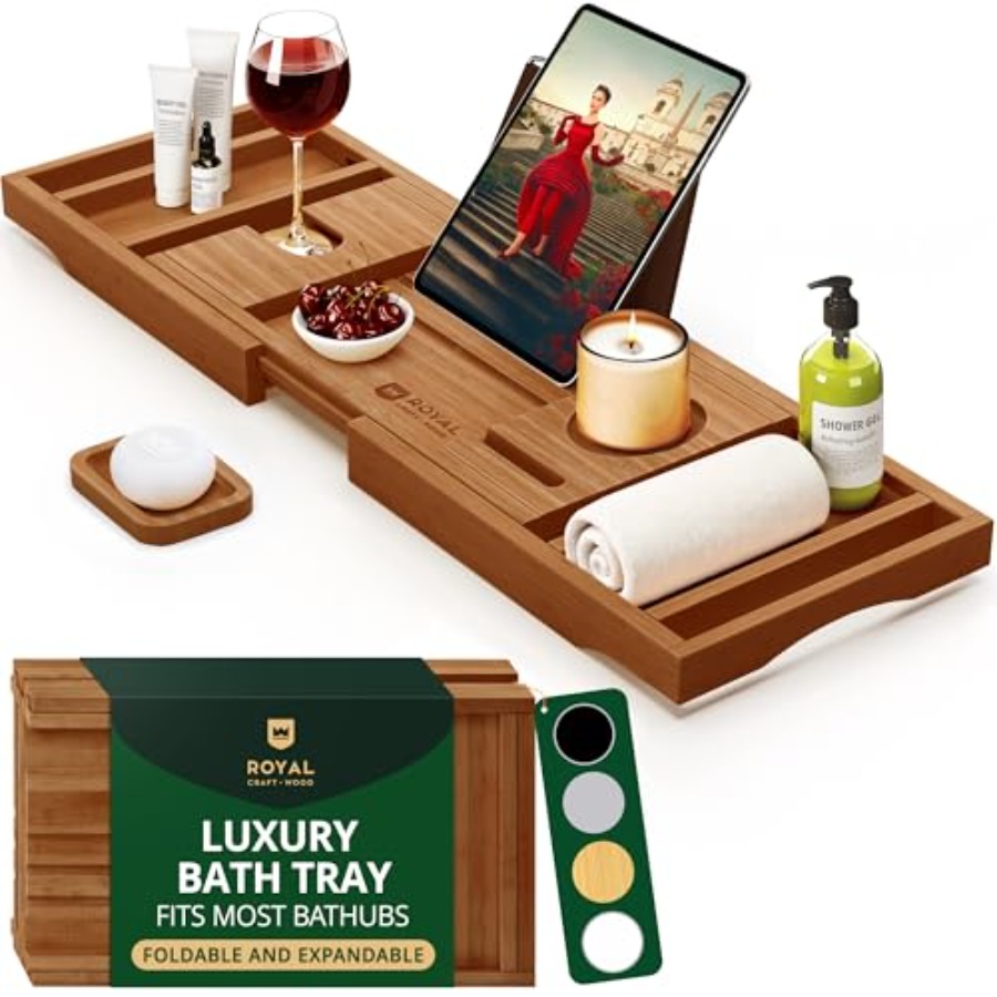 Premium Foldable Bathtub Tray  – Bath Caddy Tray recenzja i cena