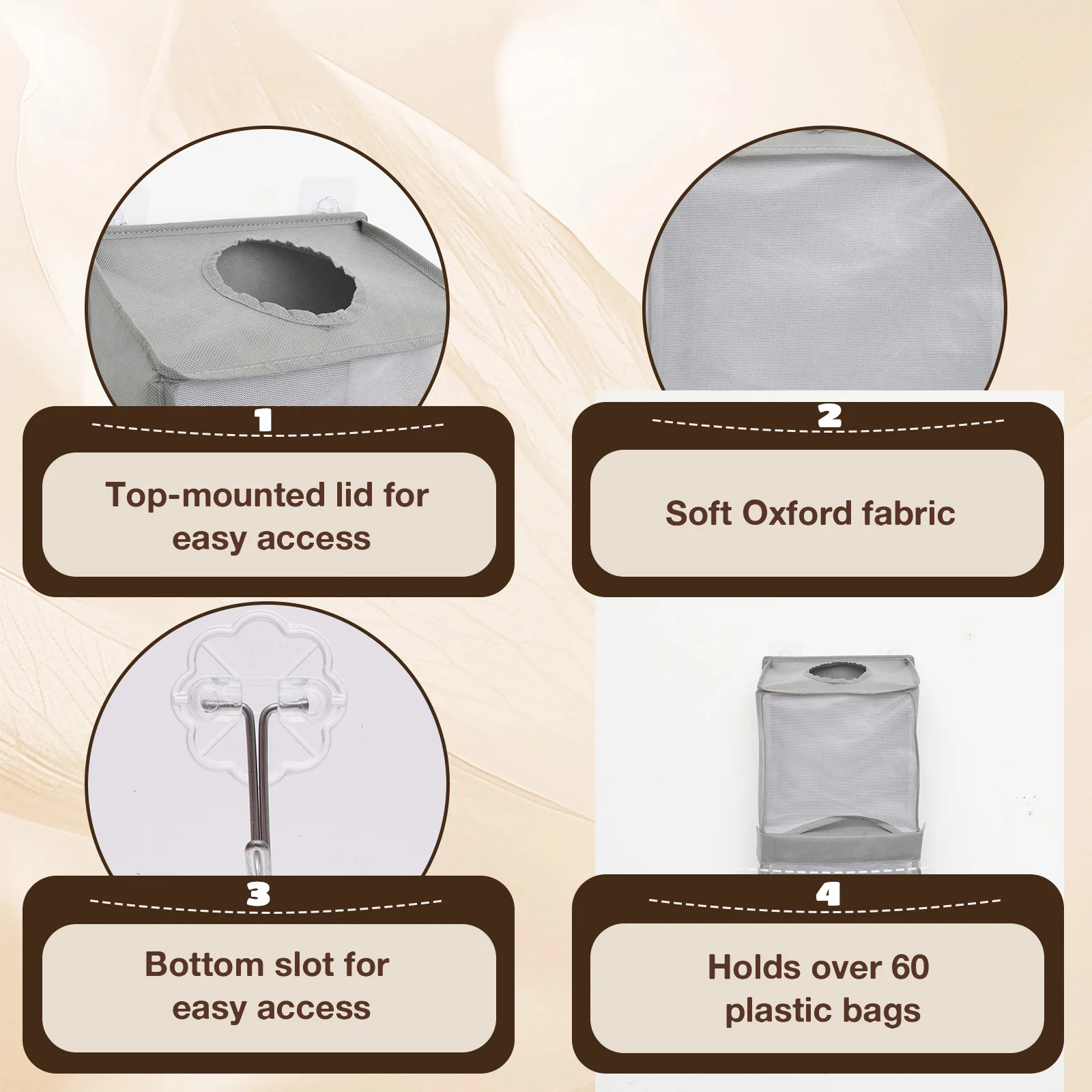 2-Layer Hanging Storage Bag 2  – Home Bathroom Towel Dispenser recenzja i cena